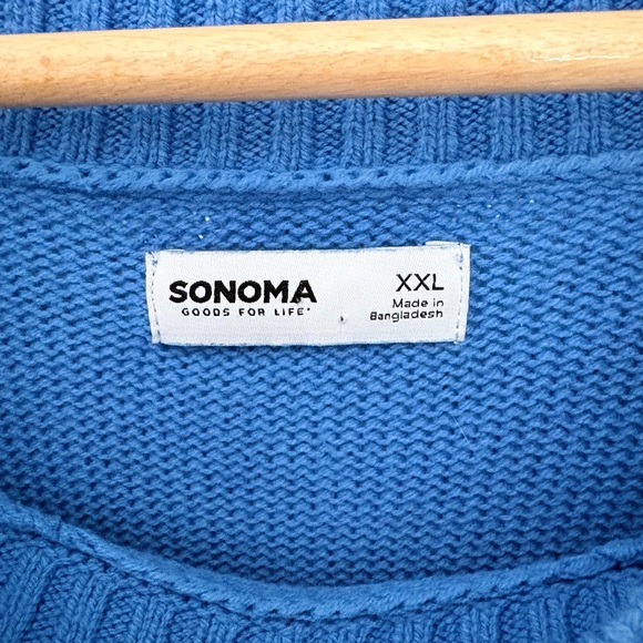 🦋 $20 Sonoma Blue Knit Sweater - Picture 4 of 5